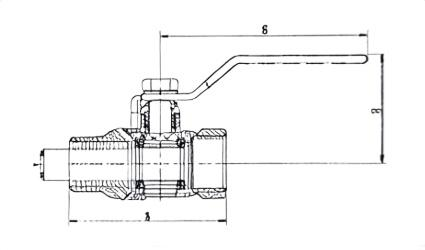 High-pressure floating ball valve