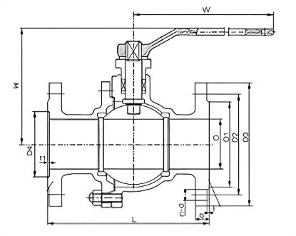 High-pressure floating ball valve