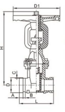 High-pressure floating ball valve